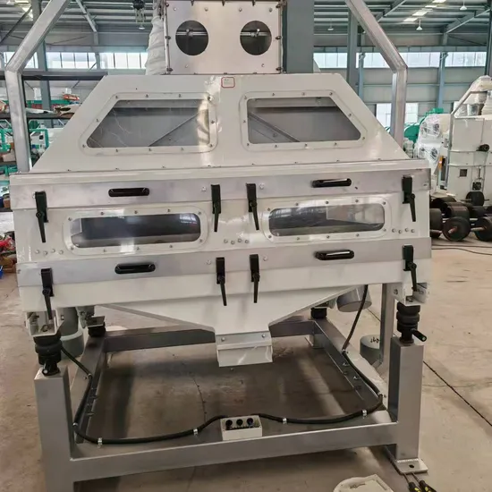 Macchina per la rimozione delle pietre di mais e grano